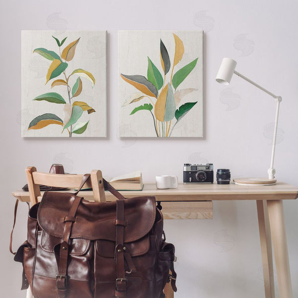Stupell Industries Janet Tava | Modern Split Plant Leaves Wall Art
