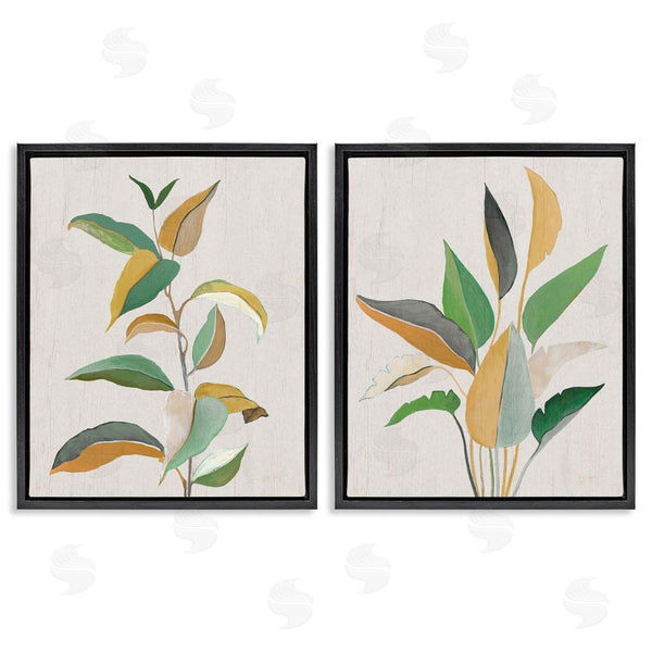 Stupell Industries Janet Tava | Modern Split Plant Leaves Wall Art