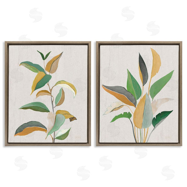 Stupell Industries Janet Tava | Modern Split Plant Leaves Wall Art