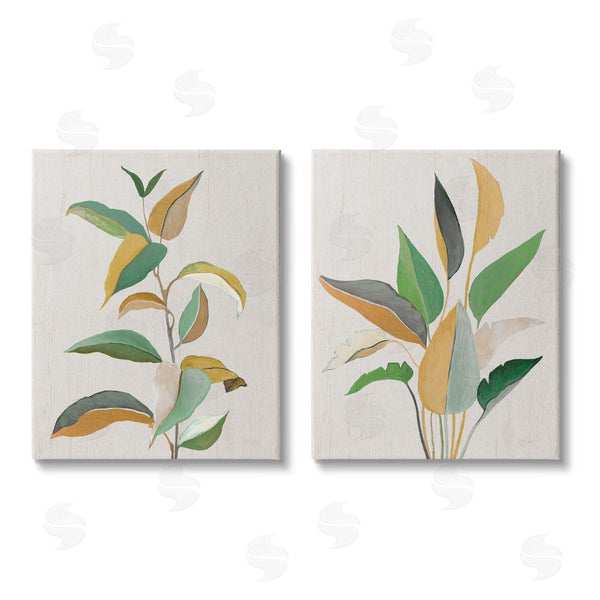 stupell industries Janet Tava | Modern Split Plant Leaves Wall Art