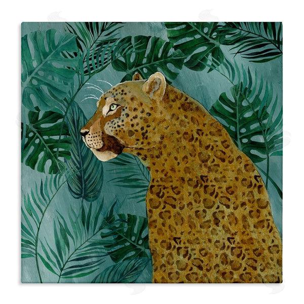 stupell industries Janet Tava | Monstera & Palms Cheetah Wall Art