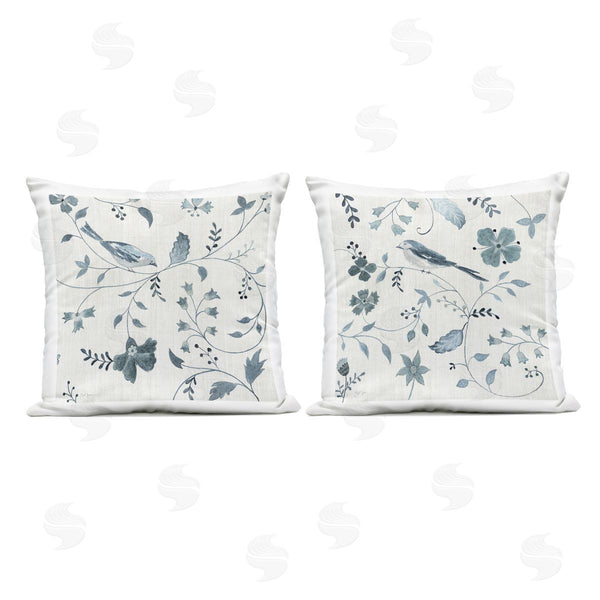 Stupell Industries Janet Tava | Natural Birds & Branches Printed Throw Pillow Set