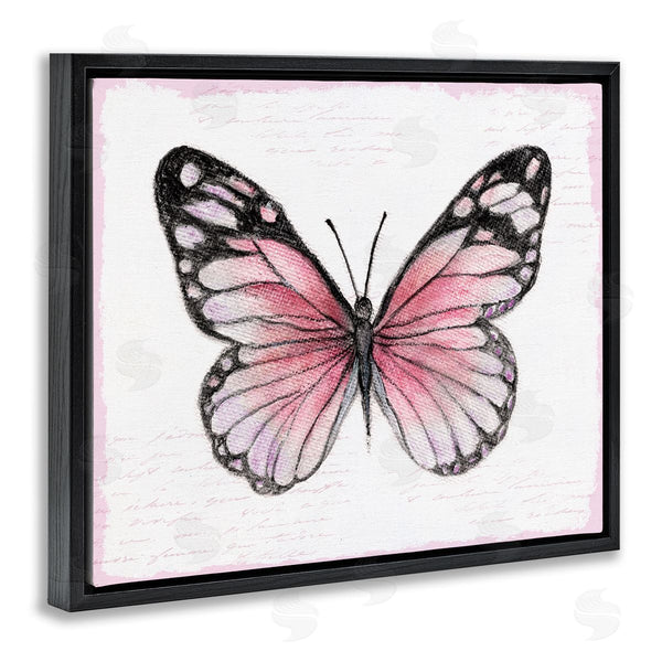 Stupell Industries Janet Tava | Pink Monarch Butterfly