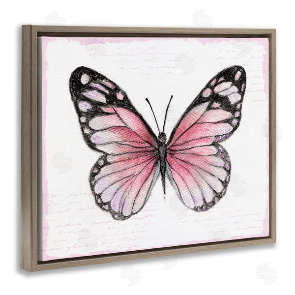 Stupell Industries Janet Tava | Pink Monarch Butterfly