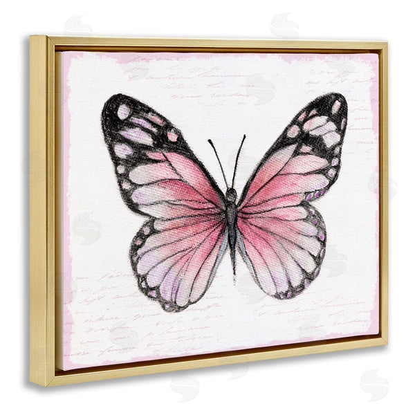 Stupell Industries Janet Tava | Pink Monarch Butterfly