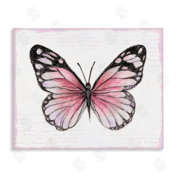 stupell industries Janet Tava | Pink Monarch Butterfly