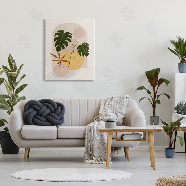 Stupell Industries Janet Tava | Potted Monstera Plant Leaves Wall Art
