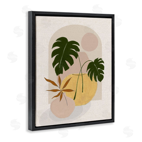 Stupell Industries Janet Tava | Potted Monstera Plant Leaves Wall Art