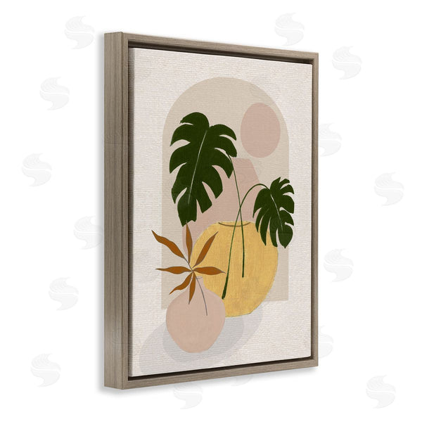 Stupell Industries Janet Tava | Potted Monstera Plant Leaves Wall Art