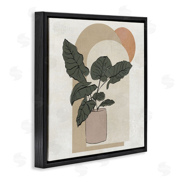 Stupell Industries Janet Tava | Potted Plant Arched Geometric Shapes Wall Art