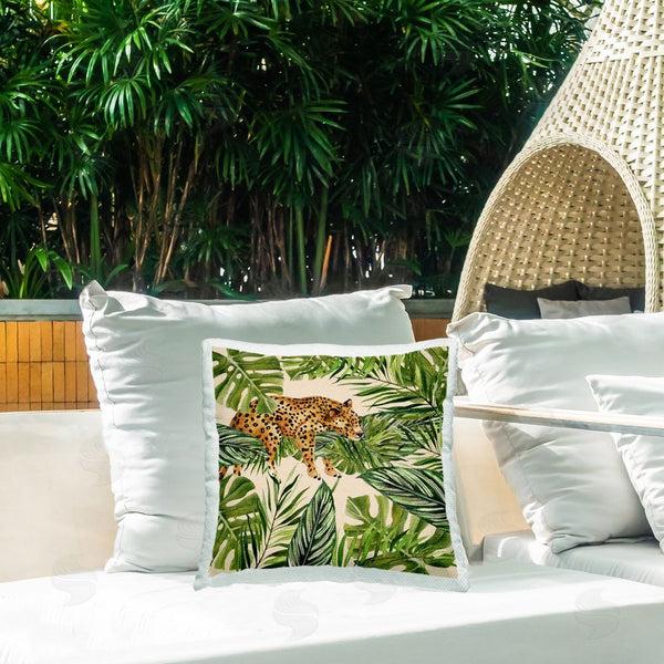Stupell Industries Janet Tava | Resting Leopard On Branch Printed Throw Pillow