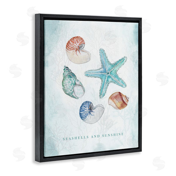 Stupell Industries Janet Tava | Seashells And Sunshine Saying
