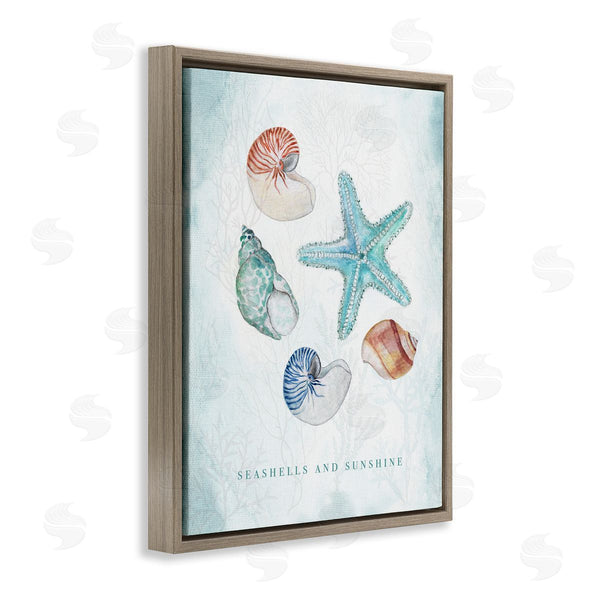 Stupell Industries Janet Tava | Seashells And Sunshine Saying