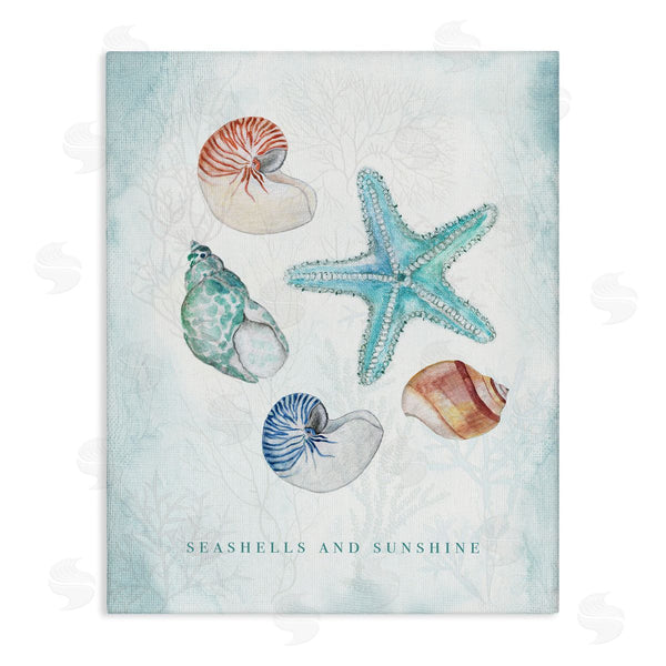 stupell industries Janet Tava | Seashells and Sunshine Saying