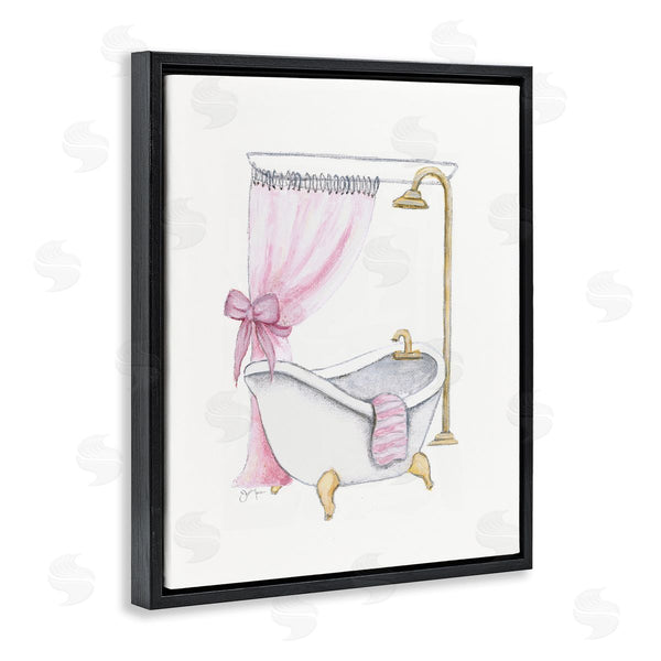 Stupell Industries Janet Tava | Simple Glam Bathroom Tub Wall Art