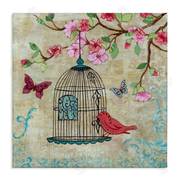 stupell industries Janet Tava | Spring Fling Bird Scene
