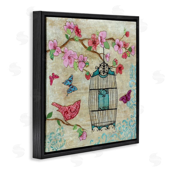 Stupell Industries Janet Tava | Spring Fling Pink Bird