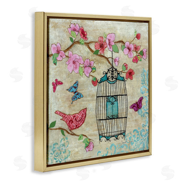 Stupell Industries Janet Tava | Spring Fling Pink Bird