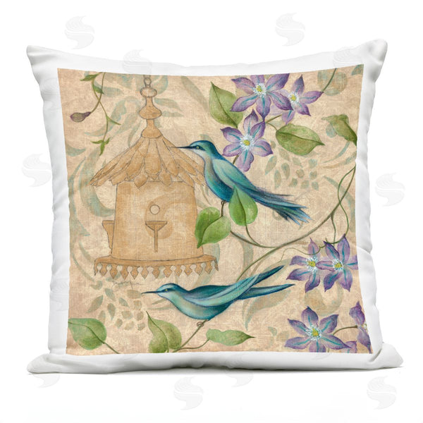 Stupell Industries Janet Tava | Spring's Song Bird Scene Printed Throw Pillow