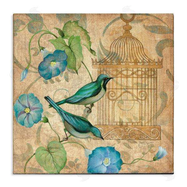 stupell industries Janet Tava | Spring's Song Green Birds