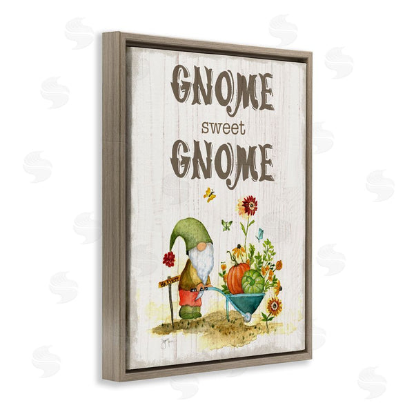 Stupell Industries Janet Tava | Sweet Gnome Floral Harvest Wall Art