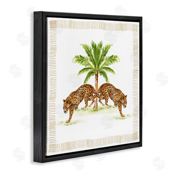 Stupell Industries Janet Tava | Symmetrical Stepping Cheetahs