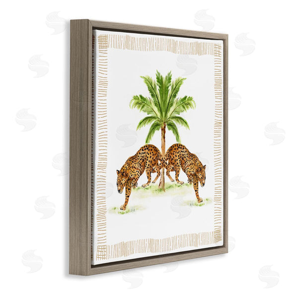 Stupell Industries Janet Tava | Symmetrical Stepping Cheetahs