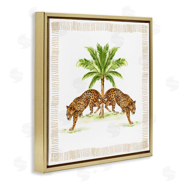 Stupell Industries Janet Tava | Symmetrical Stepping Cheetahs