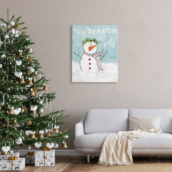 Stupell Industries Janet Tava | Tis The Season Snowman Wall Art