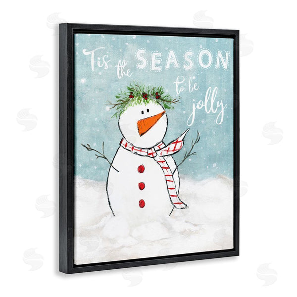Stupell Industries Janet Tava | Tis The Season Snowman Wall Art
