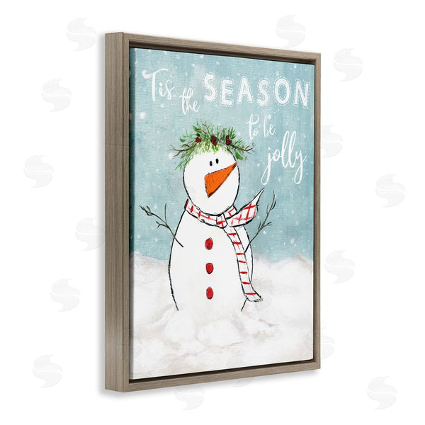 Stupell Industries Janet Tava | Tis The Season Snowman Wall Art