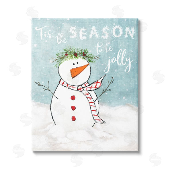 stupell industries Janet Tava | Tis the Season Snowman Wall Art