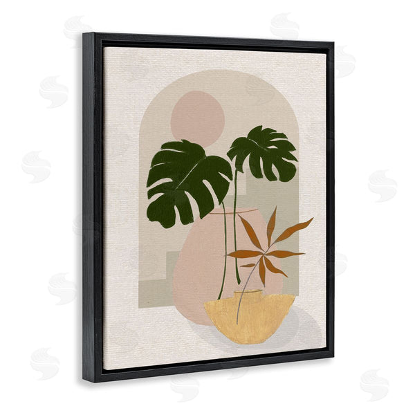 Stupell Industries Janet Tava | Tropical Geometric Plant Shapes Wall Art