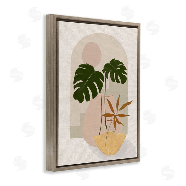 Stupell Industries Janet Tava | Tropical Geometric Plant Shapes Wall Art