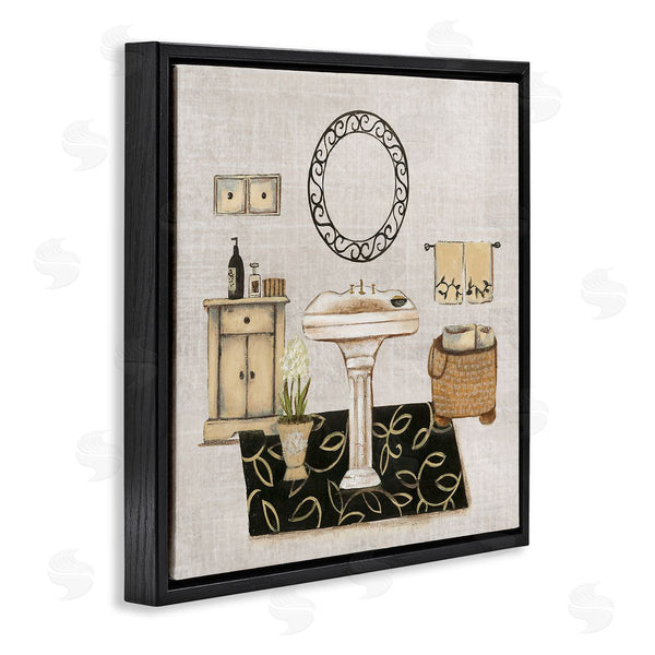 Stupell Industries Janet Tava | Vintage Luxurious Bathroom