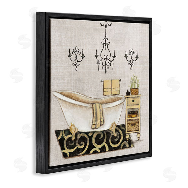 Stupell Industries Janet Tava | Vintage Luxurious Bathroom Tub