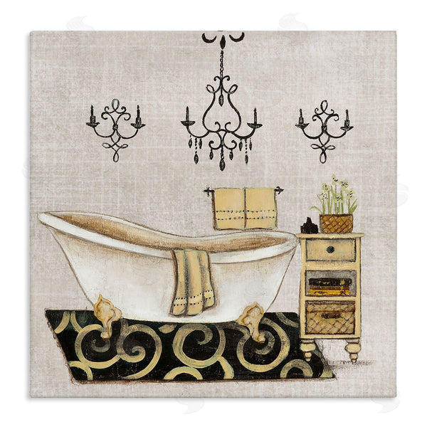 stupell industries Janet Tava | Vintage Luxurious Bathroom Tub