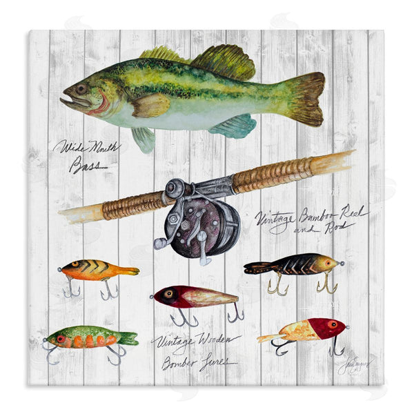 stupell industries Janice Gaynor | Fishing Lure Diagram Wall Art