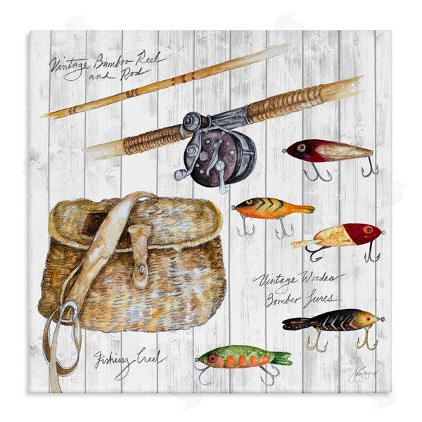 stupell industries Janice Gaynor | Fishing Tackle Box Wall Art