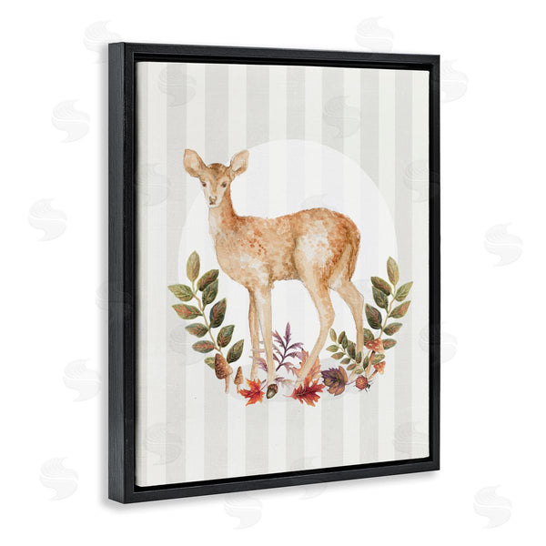 Stupell Industries Janice Gaynor | Forest Fawn On Stripes