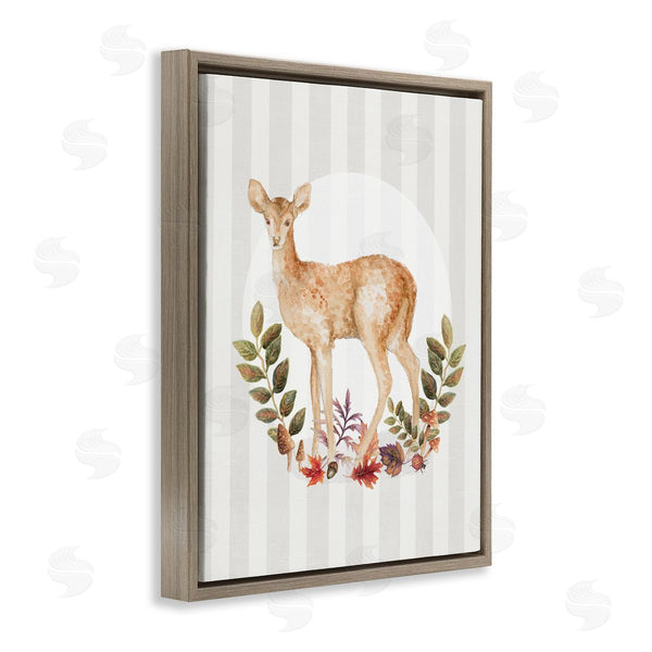 Stupell Industries Janice Gaynor | Forest Fawn On Stripes