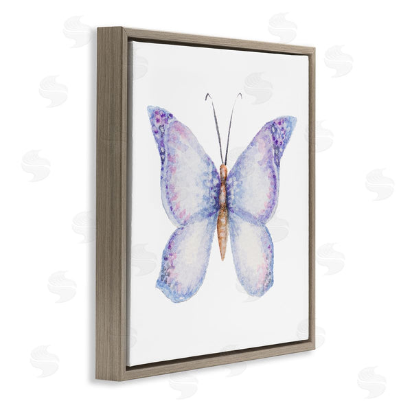 Stupell Industries Janice Gaynor | Lovely Purple Butterfly Wings Animal Insect Painting Wall Art