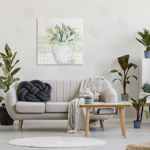 Stupell Industries Janice Gaynor | Potted Farm Herbs Arrangement Wall Art