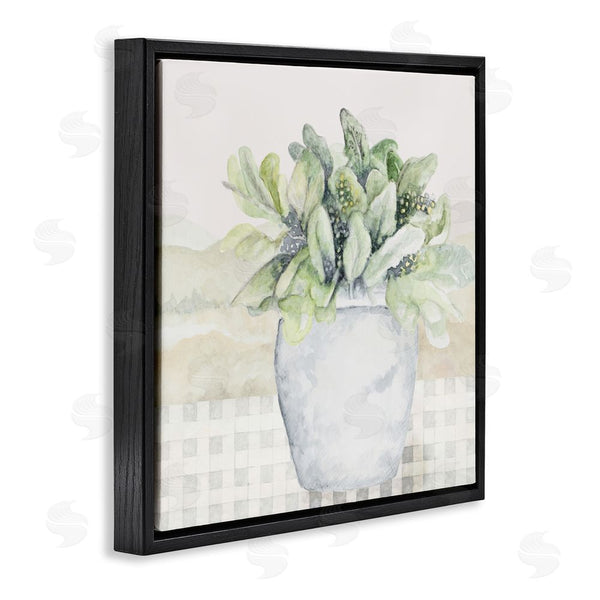 Stupell Industries Janice Gaynor | Potted Farm Herbs Arrangement Wall Art