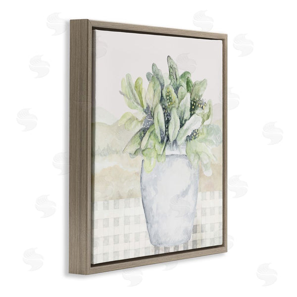 Stupell Industries Janice Gaynor | Potted Farm Herbs Arrangement Wall Art