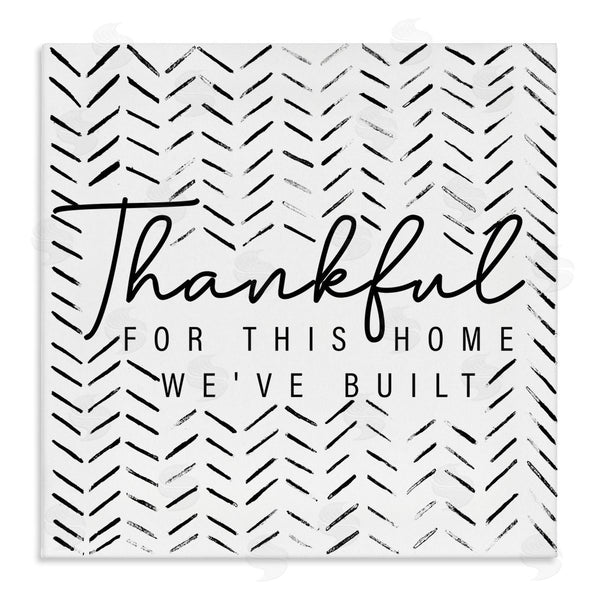 stupell industries Janice Gaynor | Thankful Home We've Built Phrase Wall Art