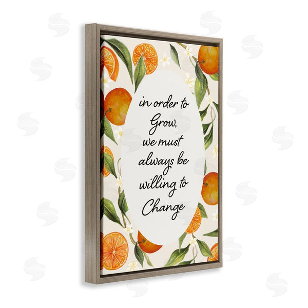 Stupell Industries Janice Gaynor | Willing To Change Quote Wall Art