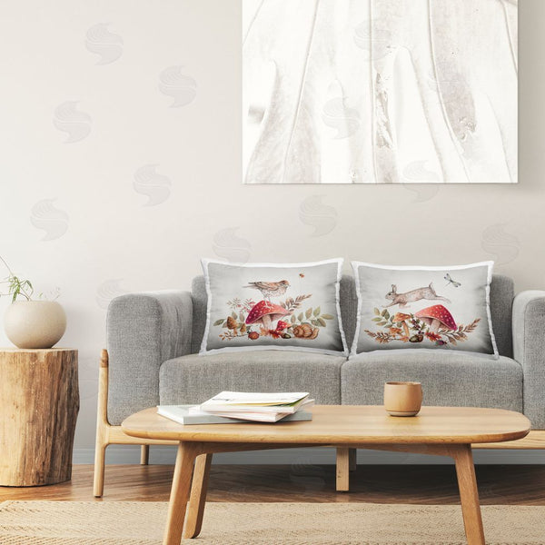 Stupell Industries Janice Gaynor | Woodland Bird Rabbit Mushrooms