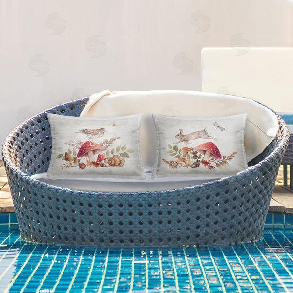 Stupell Industries Janice Gaynor | Woodland Bird Rabbit Mushrooms