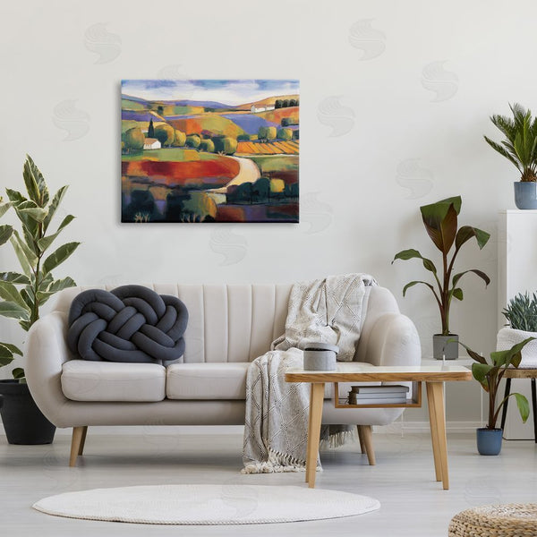 Stupell Industries Janine Clarke | Modern Countryside Farm Town Wall Art